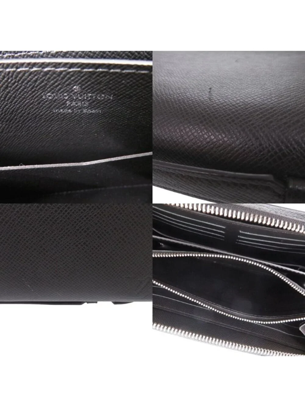Louis Vuitton Zippy XL Taiga Black Wallet